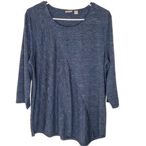 Chico's 3/4 Sleeve Scoop Neck Tunic Chico's Size 3